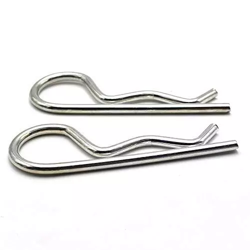 M5 X 100 Stainless Steel Cotter Pin Hairpin Silver R Shape Spring Retaining Clip