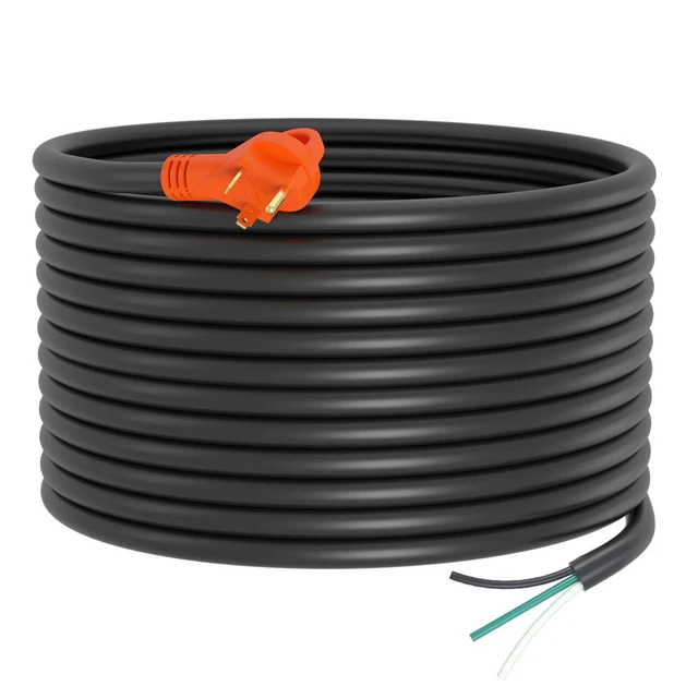 30 FT RV/GENERATOR Power Cord 30Amp Extension Cord TT30P to Bare Wire