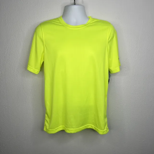 Brooks Running Mens T Shirt Size S Neon Yellow High Visibility Podium Nightlife