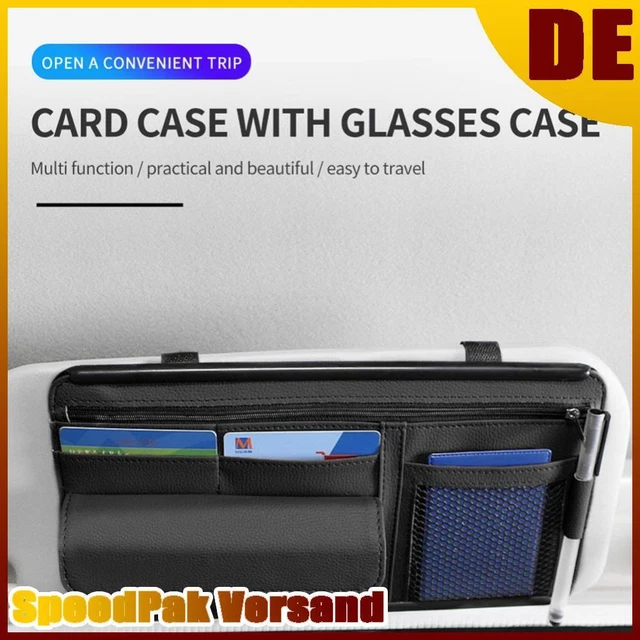 Custodia occhiali da sole organizer visiera solare auto de Car (nero)