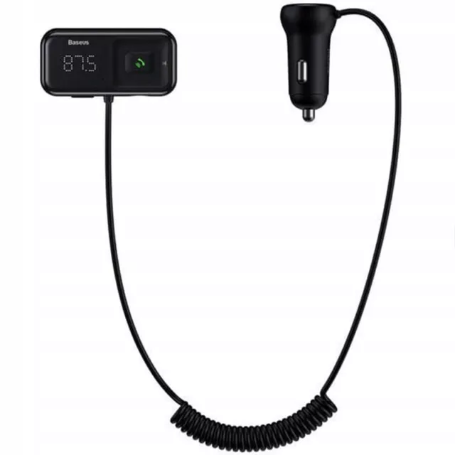 Autoladegerät + FM-Sender Baseus S-16 Overseas edition 2x USB-A Schwarz