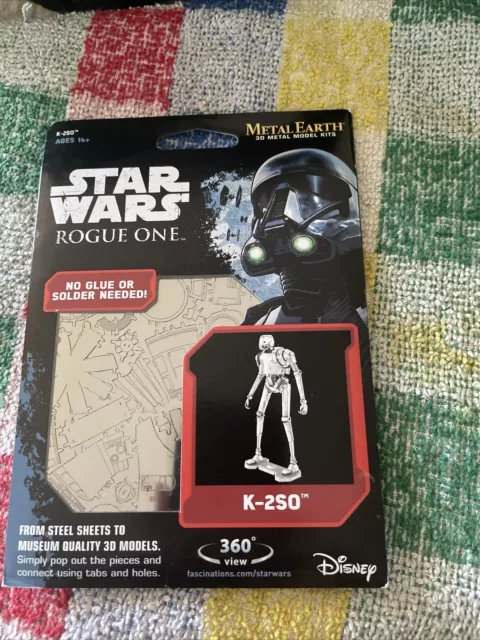 METAL EARTH STAR WARS 3D METAL MODEL KIT - K-2SO - New And Sealed