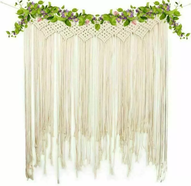 Macrame Wall Hanging Bohemian Tapestry Cotton Woven for Wedding Party Decoration