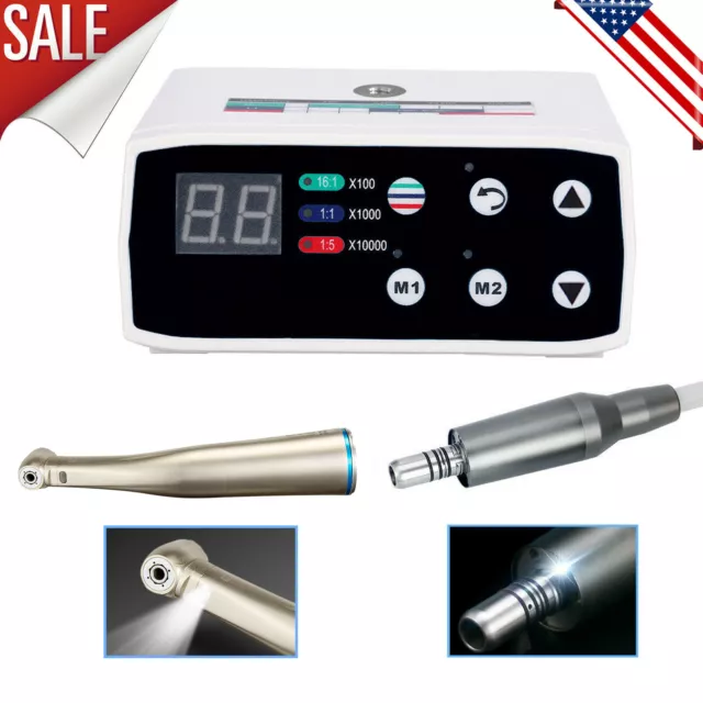 Dental Brushless Electric LED Micro Motor fit NSK 1:1 Optic Contra Angle sw