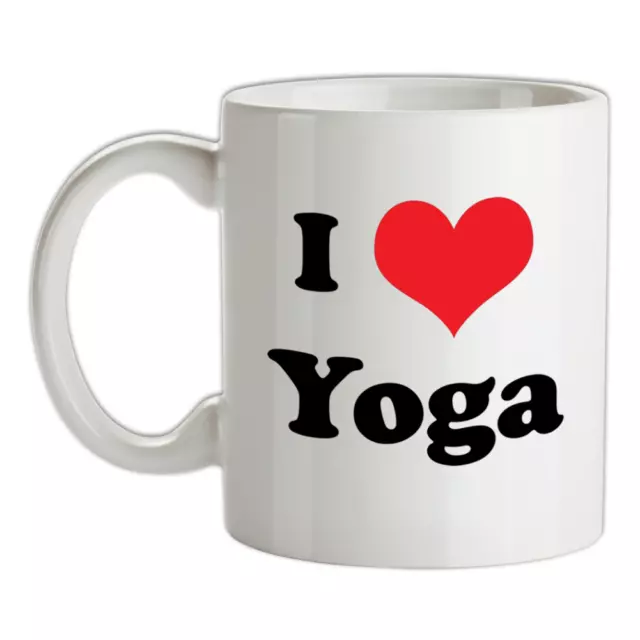 I Love Yoga Taza -Ejercicio-Equipo-Bienestar