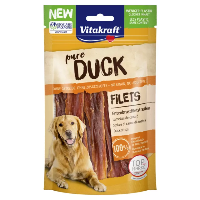 Vitakraft Canard Filets Entenbrust 80 G, Friandise pour Chien, Neuf