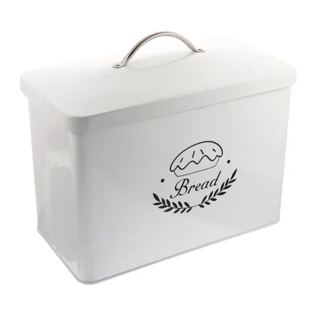 Kitchen Supplies Storage Bins with Lids Tin Bread Box Old Fashioned