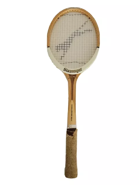 Slazenger challenge wooden tennis racket.