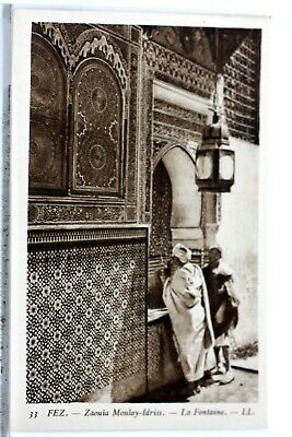 Morocco Fez Moulay Idriss A Fountain CPA Postcard 8821