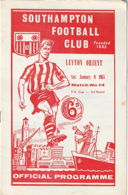Southampton v Leyton Orient, 9 January 1965, FA Cup 3rd Round
