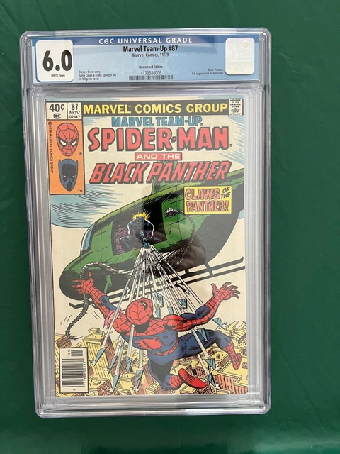 Marvel Team-Up #87 CGC 6.0 WP Spider-Man Black Panther 1st Hellrazor Key 1979