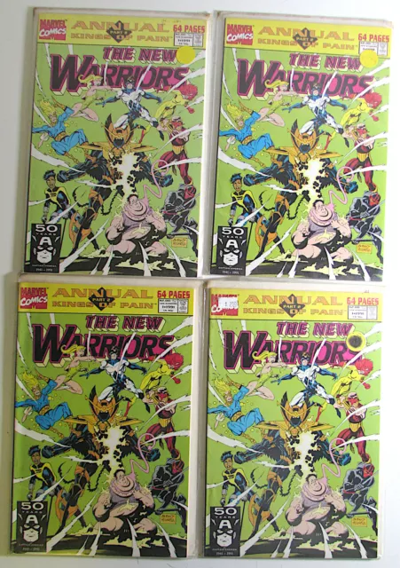 New Warriors Annual Lot of 4 #1 Marvel (1991) NM 1st Print Comic Books