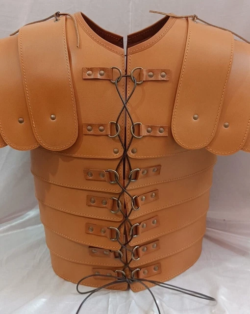 Armure Poitrine Médiévale MOFLYS - Similicuir Adjustable - Style Viking/Chevalier