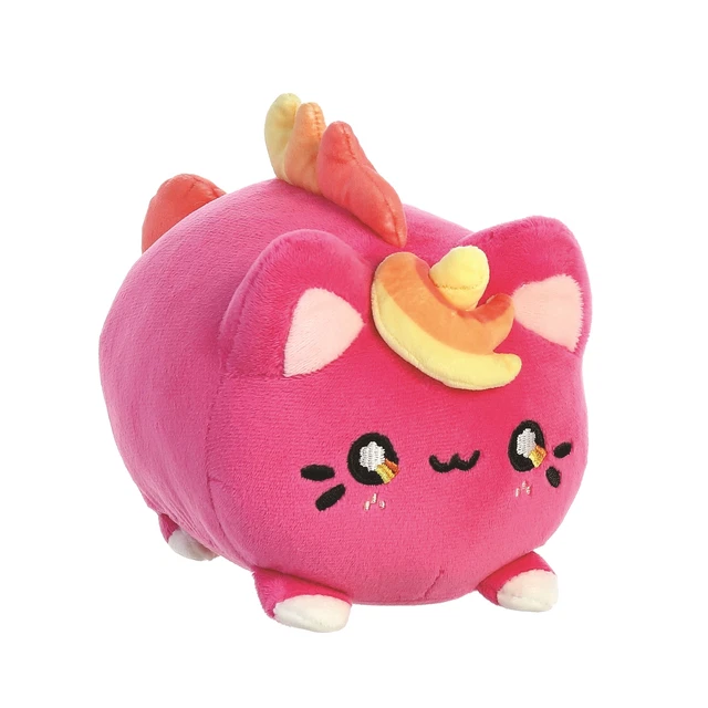 Peluche Aurora Tasty Peach Kinetic Orange Meowchi 9 Cm - Gatto Arancione Collezione Kawaii