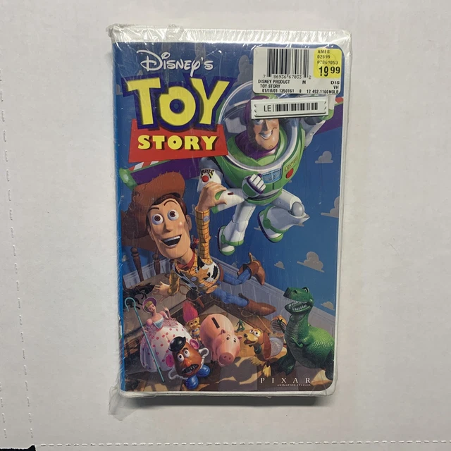 TOY STORY (VHS,1996) Walt Disney Pixar Collectible NEW WITH TEAR IN