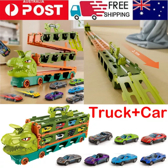 Dinosaur Toy Car Press Ejection Dinosaur Vehicle Toy Fall Resistance For  Bedroom