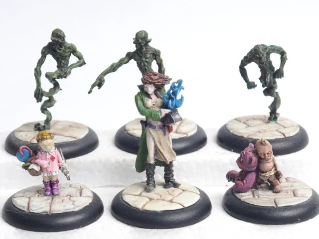 Wyrd Games Malifaux 1St Edition Neverborn Legion Of Sorrows. Painted. Brown 130