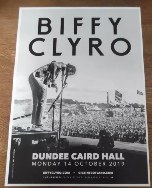 Biffy Clyro - live music show Oct 2019 promotional tour concert gig poster