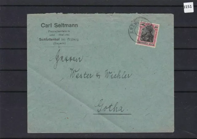 German Bavaria Cover To Gotha   Ref 4992