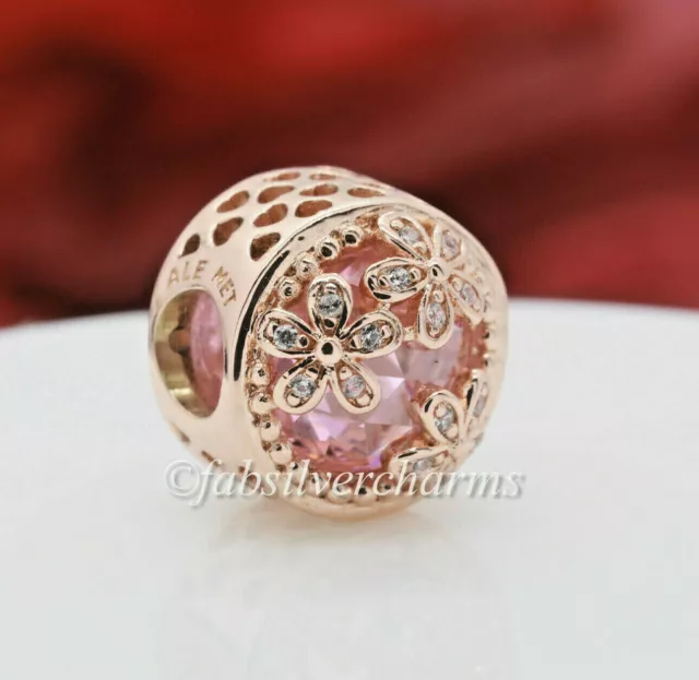 Pink Daisy Spacer Clip Charm