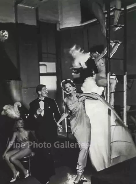 1957 Vintage RICHARD AVEDON Night Out At Folies-Bergères Paris Duotone Photo Art