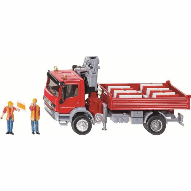 Camion SIKU Mercedes-Benz Atego Avec Grue - 1:50, Figurines Incluses