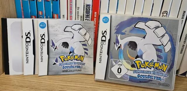 Pokémon: Silberne Edition-Soulsilver (Nintendo DS, 2010) Leerhülle + Anleitung