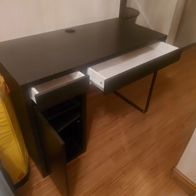 IKEA MICKE WRITING desk table black brown 105x50x75 cm 60.00