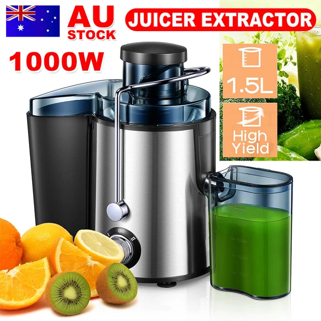 1000W 1.5L STAINLESS Steel Electric Fruit Juicer Press Juice Squeezer ...