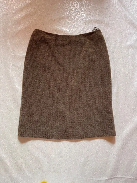 Avenue jupe couleur mousse vert taille L femme vintage en laine