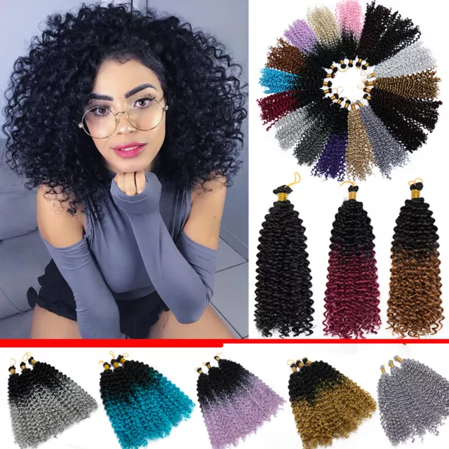 Afro Crochet Braids Deep Kinky Wavy Curly Hair Extensions as Human Weave  Braid H 