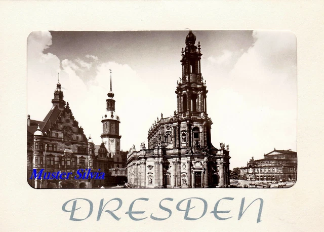 AK Dresden 8 Alte Ansichtskarten vor der Zerstörung am 13.2.1945 Unbeschriftet