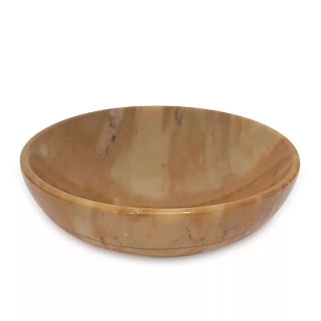 Ciotola Centrotavola Marmo Giallo Siena Yellow Marble Decor Kitchen Bowl D.20cm