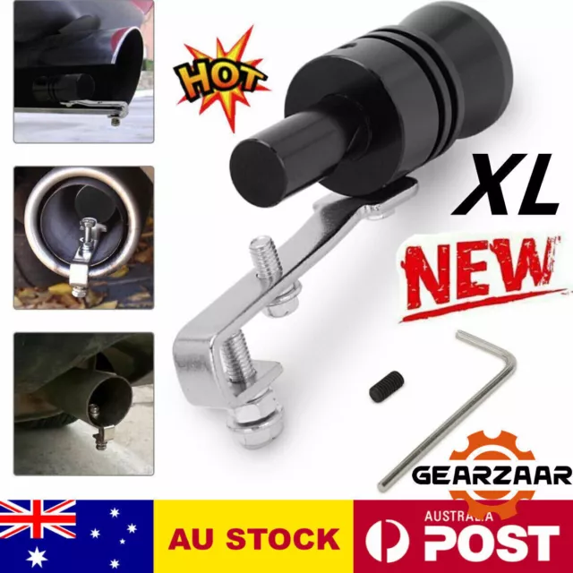 NEW Turbo Exhaust Whistle Sound Car Dump Valve Simulator Tailpipe Whistler XL AU