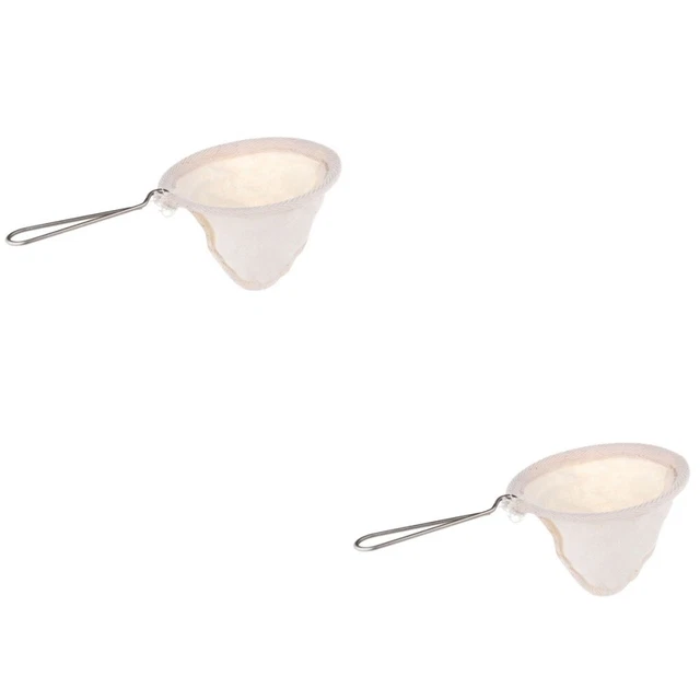 2 Pieces Stofffilter Übergießen Kaffeefilter Filtersieb Rostfreier Stahl