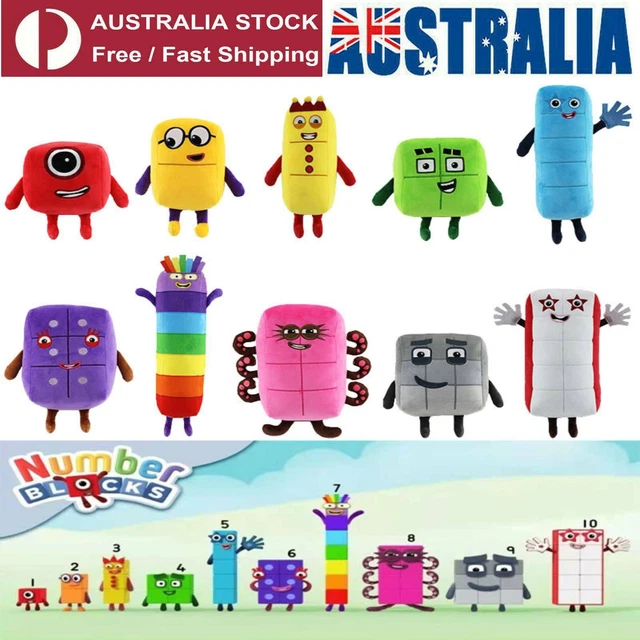 NUMBERBLOCKS PLUSH TOY Educational Stuffed Number Blocks Doll Kids Toys