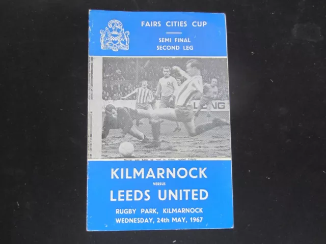 1966-67 INTER-CITIES FAIRS CUP SEMI-FINAL KILMARNOCK v LEEDS UNITED