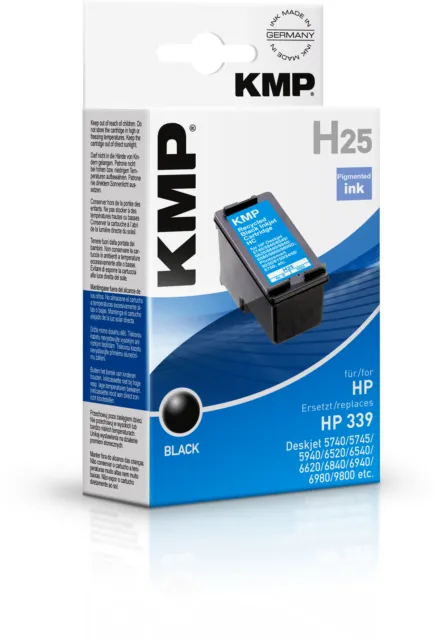KMP H25 Tinte ERSETZT HP 339 / C8767E black