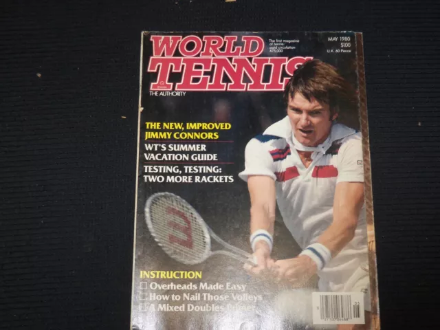 1980 May World Tennis Magazine - Jimmy Connors Cover - St 1003Y