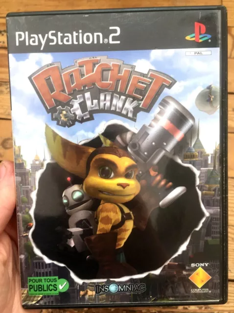 Boîte Vide Seule Ratchet & Clank 1 Sony Ps2 Pal Français Empty Box + Booklet I