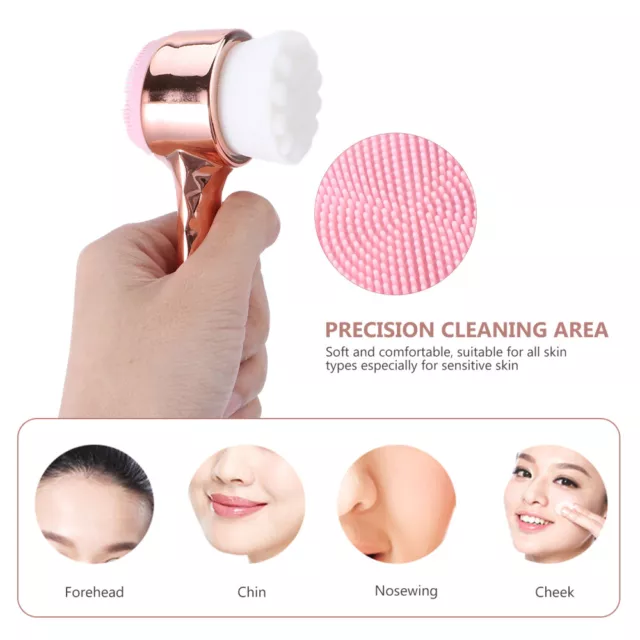 Cepillo facial de silicona cepillo de limpieza facial cepillo de masaje facial herramienta para el cuidado de la piel
