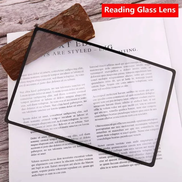 Book Page Magnification X3 Magnifying Magnifier Sheet Reading Glass Lens