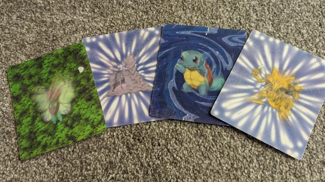 POKEMON TAZOS/POGS: KELLOGG'S 3D Lenticular cards X 4 5.00 - PicClick UK