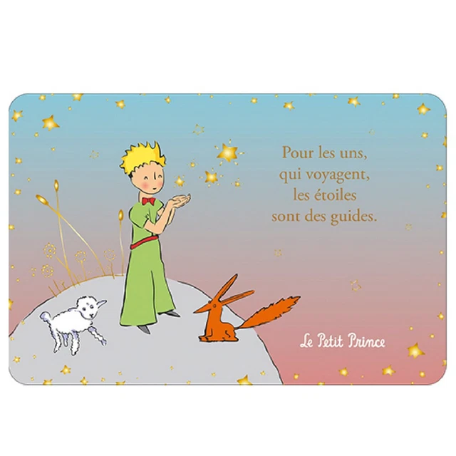 Figurine Le Petit Prince - Renard mouton sur terre - 16 cm