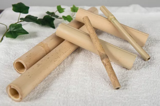 Kit de MASSAGE BAMBOU Kit de massage corps et visage Bambutherapy 6 cannes...