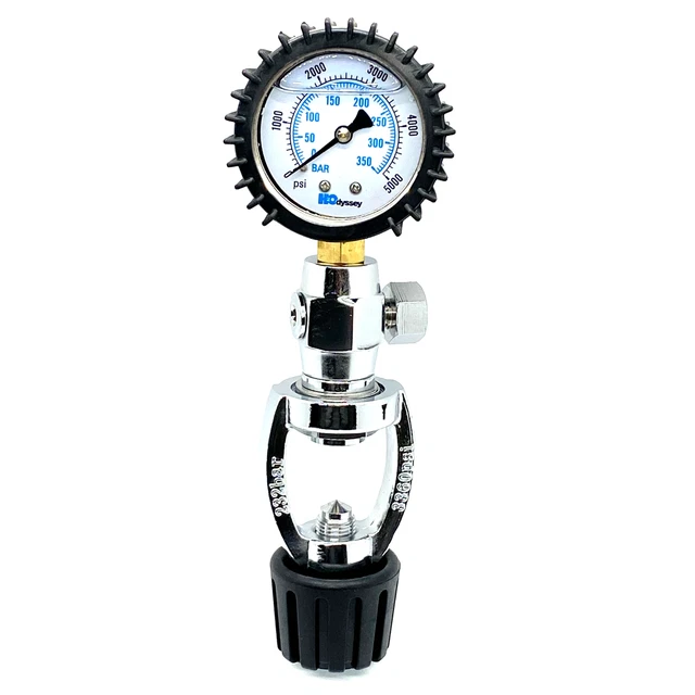 H2ODYSSEY SCUBA DIVING Dive Yoke Tank Pressure Gauge Checker 5,000 PSI