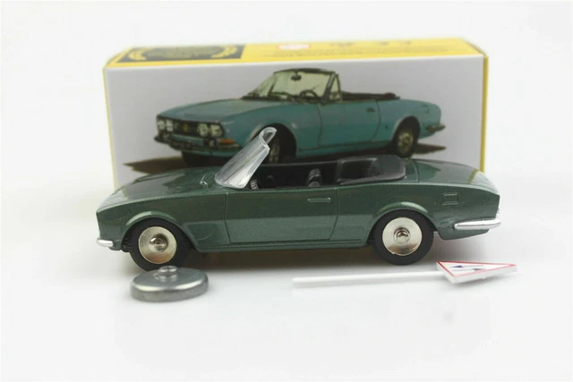 Dinky Toys 1423 - PEUGEOT 504 Cabriolet Vert foncé métal 1:43, Atlas