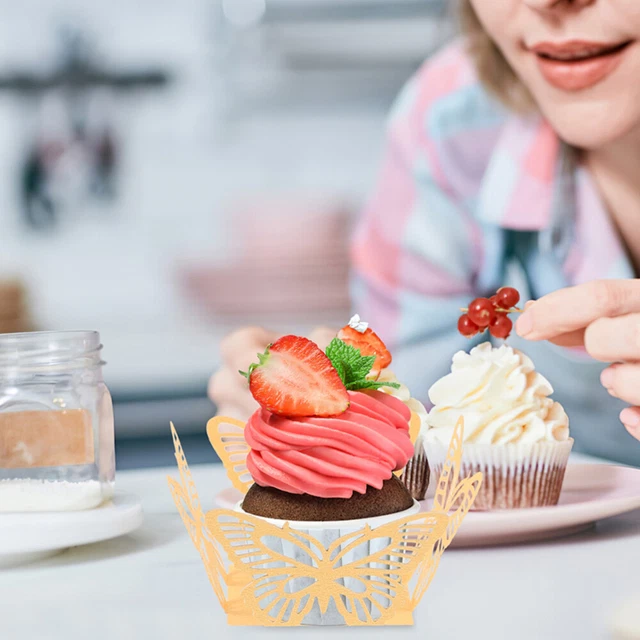 30 pz tazze di cartone per muffin forme per muffin carta da regalo sensibile