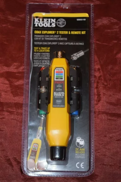 Klein Tools VDV512-101 Coax Explorer 2 Tester & Remote Kit