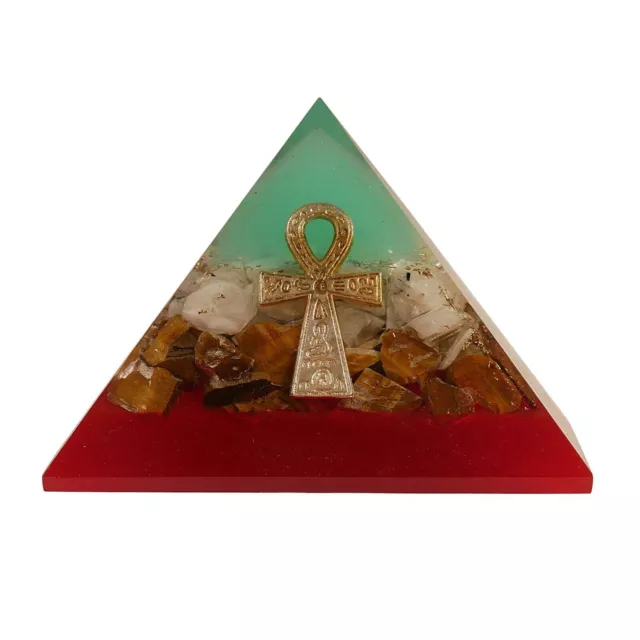 GENERATORE DI ENERGIA spirituale con piramide orgonica in pietra chiara  EUR 17,87 - PicClick IT